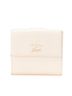 Gucci 100% Leather White Gucci Double Hook Bifold Wallet 368233 White Leather Women's GUCCI One size - photo 1