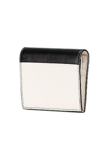 Prada Prada Women's Bifold Wallet in White and Black Leather (view 2)