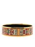 Hermès 100% Enamel Multi Color Hermes enamel bangle gold black multicolor plated women's HERMES One size - photo 2