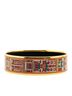 Hermès 100% Enamel Multi Color Hermes enamel bangle gold black multicolor plated women's HERMES One size - photo 3