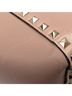 Valentino 100% Leather Gray Valentino Rockstud handbag/shoulder bag, 2-way, greige leather, women's. One size - photo 4
