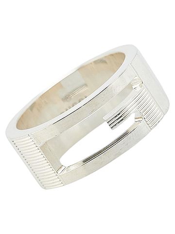 Gucci Gucci Cutout G Ring #11 SV925 Silver Women's GUCCI (view 1)