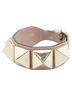 Valentino 100% Leather Tan Valentino Rockstud Bracelet in Pink Beige and Gold Leather for Women. One size - photo 3