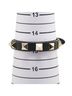 Valentino Black Valentino Rockstud Bracelet in Black Leather with Plated Finish for Women. One size - photo 5