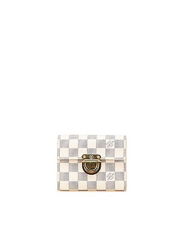 Louis Vuitton Louis Vuitton Damier Azur Portefeuille Koala Tri-fold Wallet N60013 White Women's LOUIS VUITTON (view 1)