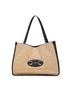 Gucci Blue Tan Gucci Horsebit Tote Bag Shoulder 623694 Beige Navy Canvas Leather Women's GUCCI One size - photo 1