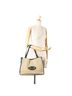 Gucci Blue Tan Gucci Horsebit Tote Bag Shoulder 623694 Beige Navy Canvas Leather Women's GUCCI One size - photo 10