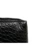 Saint Laurent 100% Leather Black Saint Laurent Crocodile Embossed Clutch Bag/Second Bag 39729 Black Leather Men's SAINT LAURENT One size - photo 5