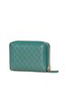 Gucci 100% Leather Green Gucci Micro Guccissima Zip-Around Wallet/Coin Purse 255452 Green Leather Women's GUCCI One size - photo 1