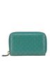 Gucci 100% Leather Green Gucci Micro Guccissima Zip-Around Wallet/Coin Purse 255452 Green Leather Women's GUCCI One size - photo 2