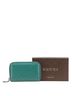 Gucci 100% Leather Green Gucci Micro Guccissima Zip-Around Wallet/Coin Purse 255452 Green Leather Women's GUCCI One size - photo 11