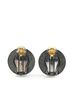 Chanel 100% Metal Silver Toned CHANEL Coco Mark Round Earrings in Silver Metal for Women One size - photo 2