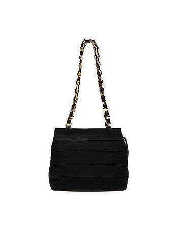 Salvatore Ferragamo Salvatore Ferragamo Vara Chain Tote Bag/Shoulder Bag AU-21 5252 Black Canvas and Leather Women's (view 1)