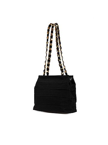 Salvatore Ferragamo Salvatore Ferragamo Vara Chain Tote Bag/Shoulder Bag AU-21 5252 Black Canvas and Leather Women's (view 2)