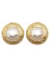 Chanel 100% Other Gold Toned Vintage Chanel Coco Mark Earrings, Gold Plated with Faux Pearls, Women's, CHANEL One size - photo 2