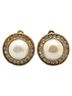 Chanel 100% Rhinestone Gold Toned CHANEL Vintage 1982 Rhinestone Earrings, Gold Plated with Faux Pearls, Women's One size - photo 2