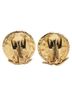 Chanel 100% Other Gold Toned CHANEL Ribbon Motif Earrings, Gold Plated with Faux Pearls, Women's One size - photo 3