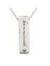 Tiffany 100% Sterling Silver Multi Color Tiffany & Co. Kiss Bar single diamond necklace in 925 silver for women. TIFFANY One size - photo 3