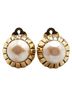 Chanel 100% Other Gold Toned Chanel earrings, gold plated, with faux pearls, for women. One size - photo 2