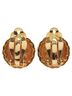 Chanel 100% Other Gold Toned Chanel earrings, gold plated, with faux pearls, for women. One size - photo 3
