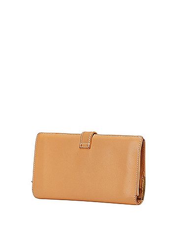 Loewe LOEWE Anagram Long Wallet in Beige Leather and Suede for Women (view 2)
