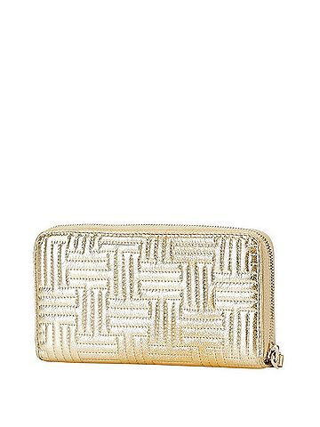 Tod's Tod's Long Wallet with Round Zipper, Gold Leather, Women's, TOD'S (view 2)