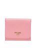 Prada 100% Leather Pink Prada Tri-fold Wallet Pink Leather Women's PRADA One size - photo 1