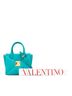Valentino 100% Leather Green Valentino One Stud Tote Bag/Shoulder Bag, 2-Way, Green Leather, Women's, VALENTINO One size - photo 10