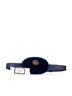 Gucci 100% Leather Blue Gucci GG Marmont Quilted Body Bag/Waist Bag 95/38 476434 Blue Velvet Men's GUCCI One size - photo 11