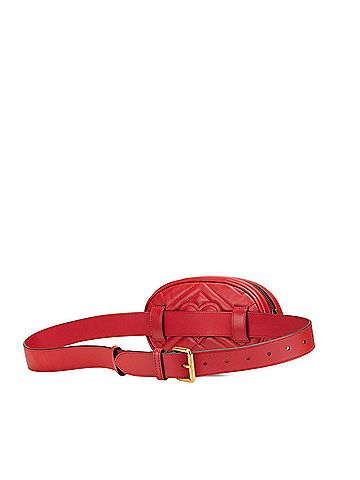 Gucci Gucci GG Marmont body bag/waist bag 476434 red leather women's GUCCI (view 2)