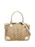 Gucci Tan Gold Gucci GG Canvas Handbag/Shoulder Bag 2WAY 285730 Beige Champagne Gold Leather Women's GUCCI One size - photo 1