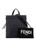Fendi 100% Leather Black FENDI Go-To Shopper M-size Tote/Shoulder Bag, 2-Way, 7VA583, Black Leather, Women's One size - photo 9