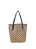 Gucci Tan Gucci GG Canvas Shoulder Bag Tote 153009 Beige Brown Leather Women's GUCCI One size - photo 1