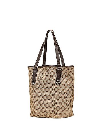 Gucci Gucci GG Canvas Shoulder Bag Tote 153009 Beige Brown Leather Women's GUCCI (view 2)