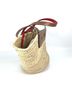Christian Louboutin 100% Leather Tan Brown Christian Louboutin 1215220 Tote Bag Loubishore Basket Shoulder Raffia Leather Women's Beige G-240310-1 One size - photo 2