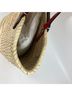 Christian Louboutin 100% Leather Tan Brown Christian Louboutin 1215220 Tote Bag Loubishore Basket Shoulder Raffia Leather Women's Beige G-240310-1 One size - photo 11