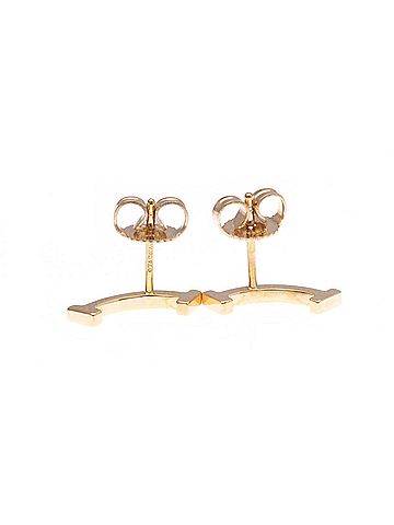 Tiffany Tiffany Tiffany T Smile Earrings No Stone Pink Gold (18K) Stud Earrings Pink Gold (view 2)