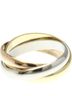Cartier Gold Toned Cartier Trinity Yellow Gold (18K),Pink Gold (18K),White Gold (18K) Fashion No Stone Band Ring Gold One size - photo 5