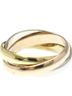 Cartier Gold Toned Cartier Trinity Yellow Gold (18K),Pink Gold (18K),White Gold (18K) Fashion No Stone Band Ring Gold One size - photo 6