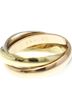 Cartier Gold Toned Cartier Trinity Yellow Gold (18K),Pink Gold (18K),White Gold (18K) Fashion No Stone Band Ring Gold One size - photo 8