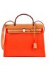 Hermès Orange Herbag Zip Leather and Toile 31 One size - photo 1