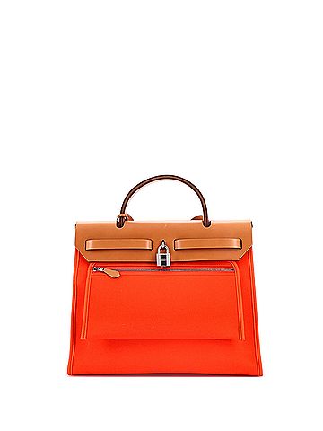 Hermès Herbag Zip Leather and Toile 31 (view 2)