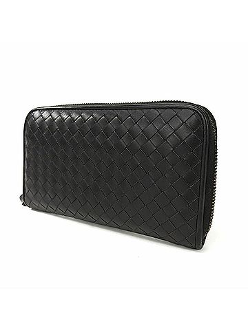Bottega Veneta Bottega Veneta Round Long Wallet Intrecciato Dark Brown Leather Zippy Accessories Women Men Unisex BOTTEGA VENETA Zip Around (view 2)