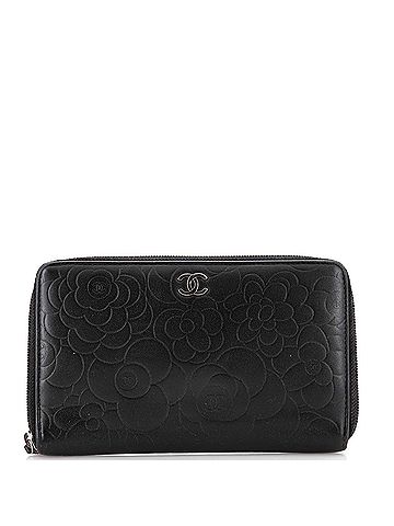 Chanel Zip Around Organizer Wallet Quilted Lambskin Large (view 1)